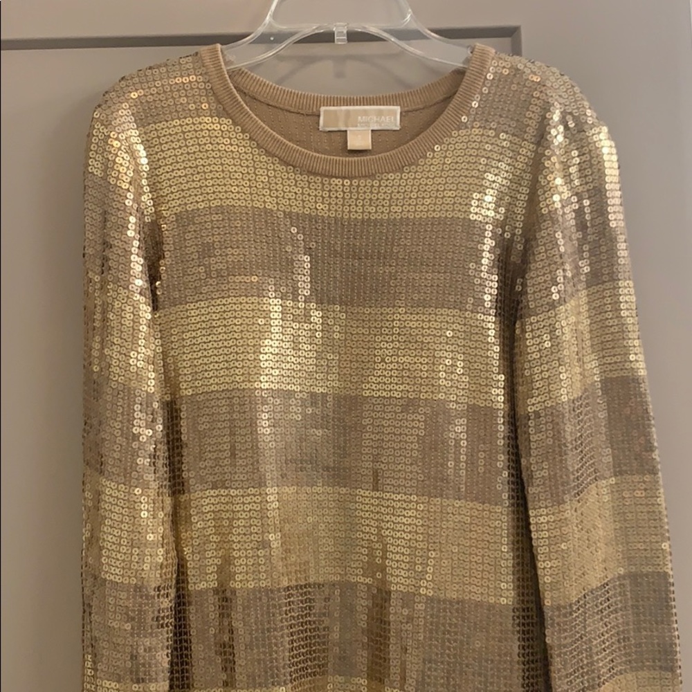 Michael Kors Gold Sparkle Dress